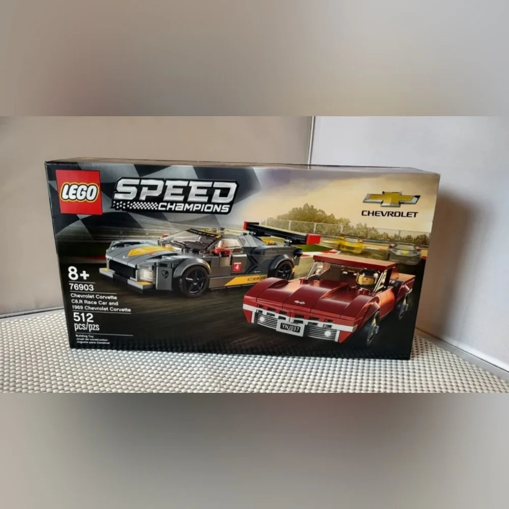 LEGO 76903 Speed Champions Chevrolet Corvette C8.R Race Car and 1969 Chevrolet